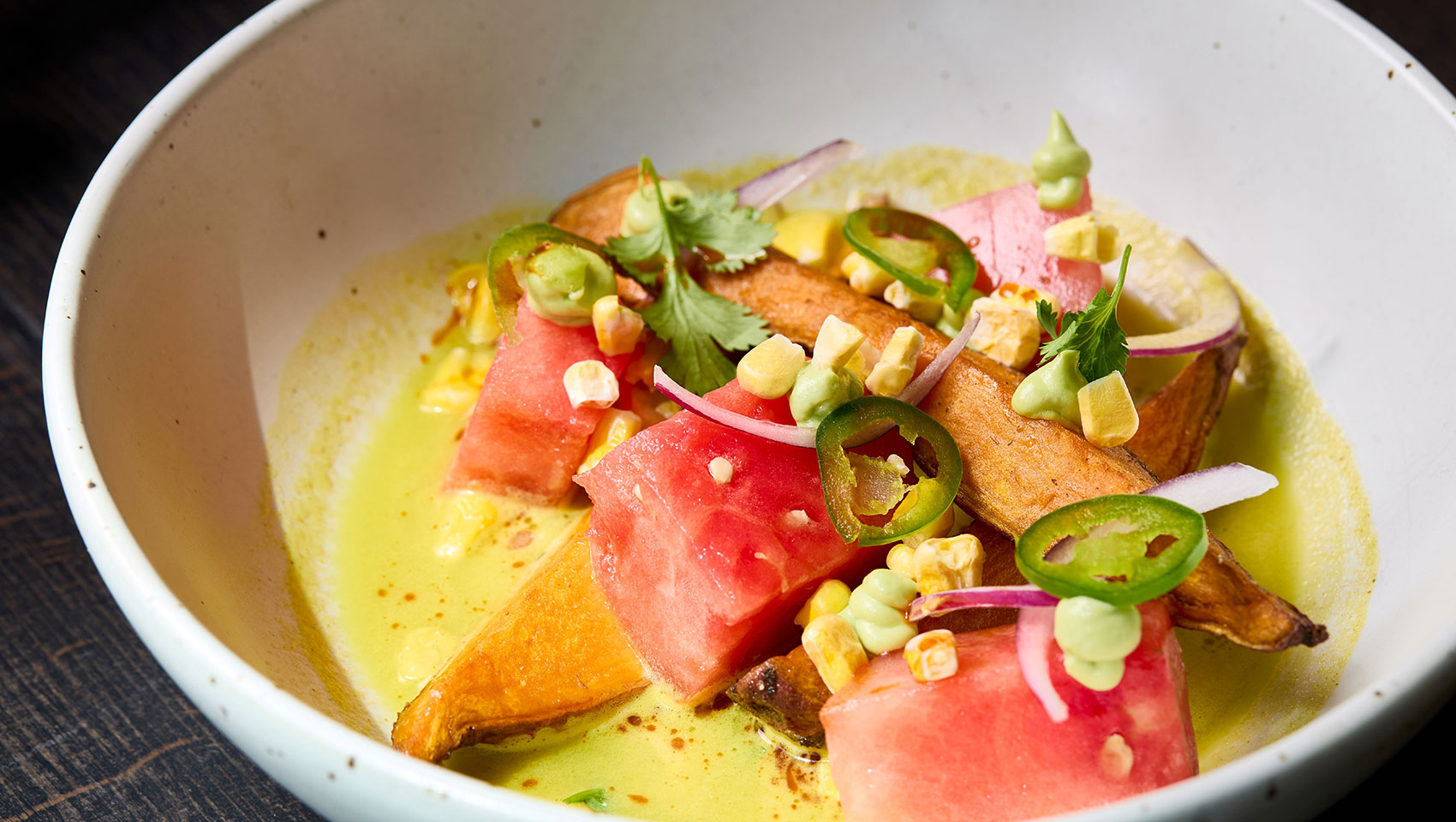 fresh watermelon dish at Willowsong DC