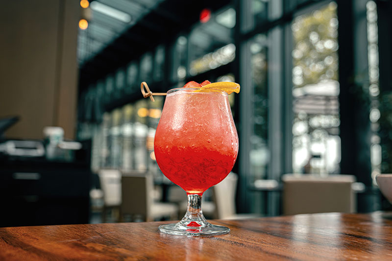 red cocktail at willowsong dc